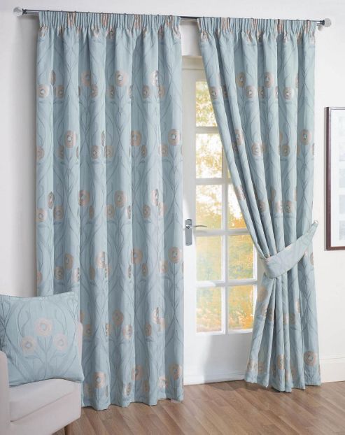 Image of Montrose Ready Made Curtains - Blue