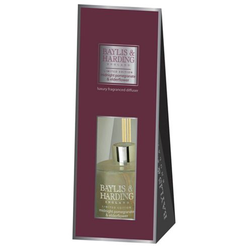 Image of Baylis & Harding Reed Diffuser, Midnight Pomegranate & Elderflower