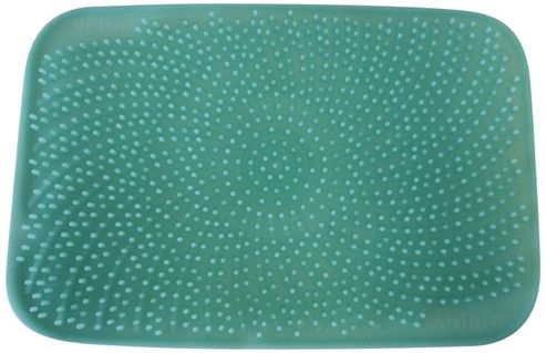 Image of Dossil Sinkie Green Drying Mat For Glassware, Vases And Delicates