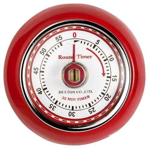 Image of Eddington 850091 Retro Magnetic Timer Red