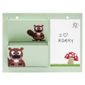 Kroom Dry Erase Wall Pockets & Memo Board (Animal Theme)