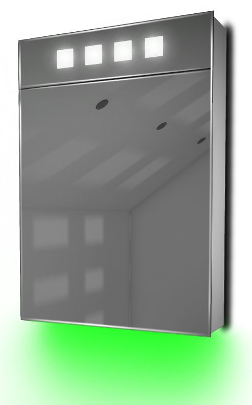 Image of Ambient Demist Bathroom Cabinet With Sensor & Internal Shaver Socket K114g