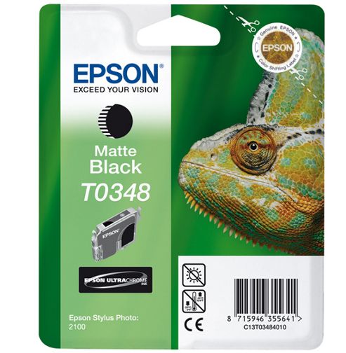 Image of Epson Singlepack Matte Black T0348 Ultra Chrome