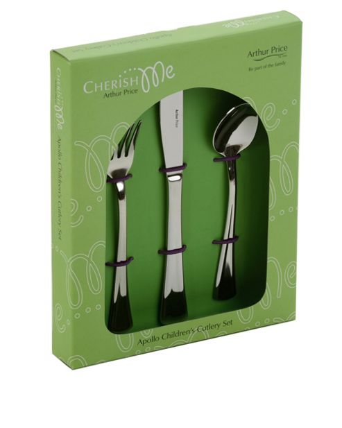Image of Arthur Price Apollo Design 3 Piece Child's Cutlery Set