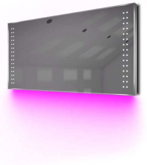 Image of Ambient Ultra-slim Led Bathroom Mirror With Demister Pad & Sensor K7p