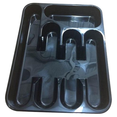 Image of Tesco Basics Cutlery Tray, Black