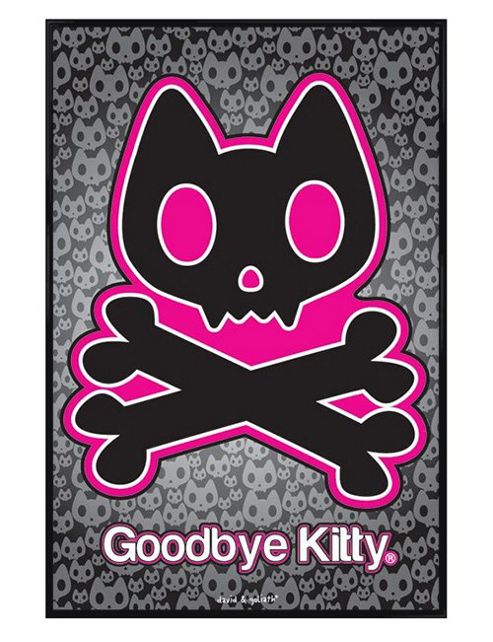 Image of David & Goliath Gloss Black Framed Goodbye Kitty Poster