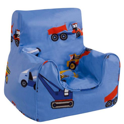 Image of Bean Bag Chair - Toy Trucks