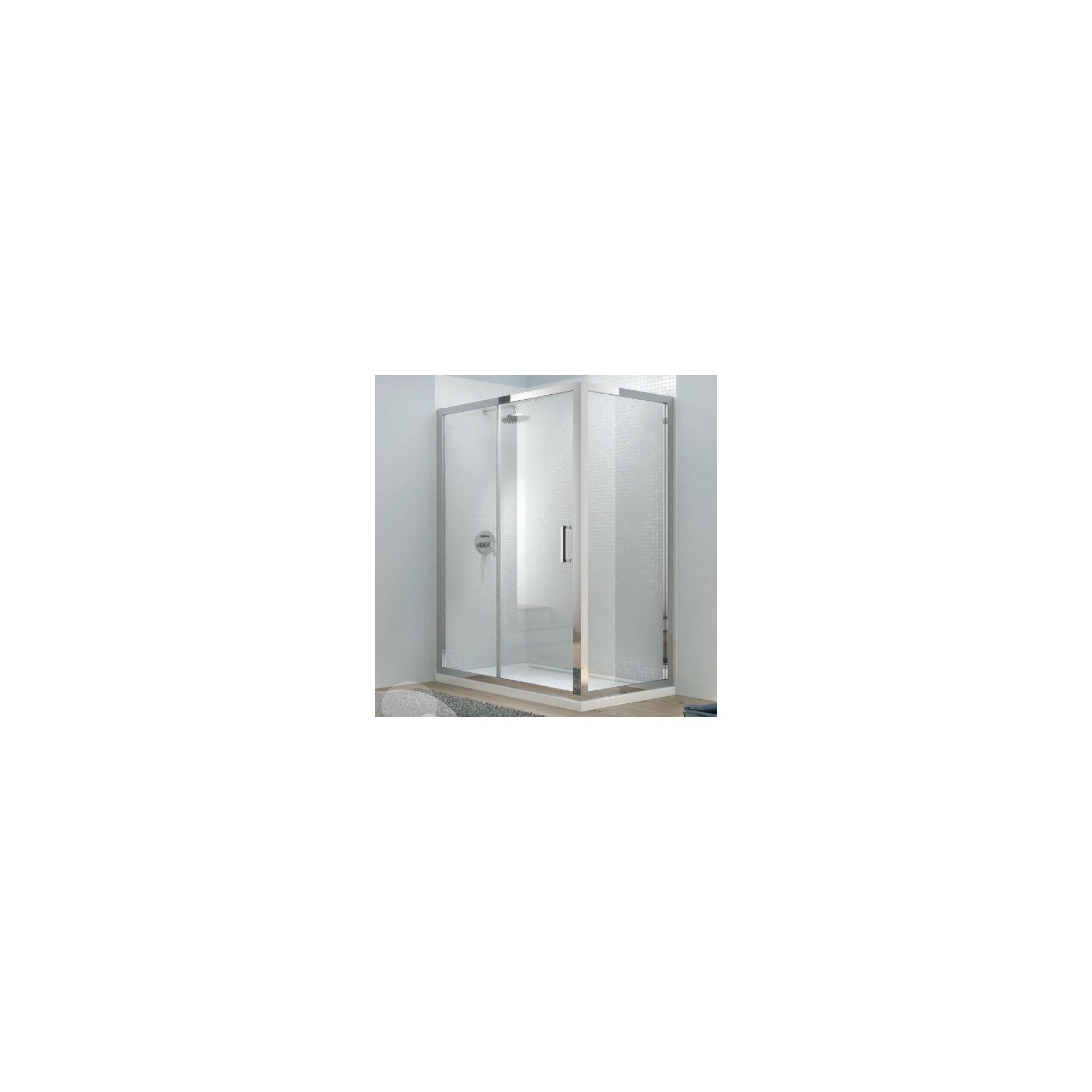 Merlyn Vivid Eight Sliding Door Shower Enclosure, 1500mm x 800mm, Low Profile Tray, 8mm Glass at Tescos Direct