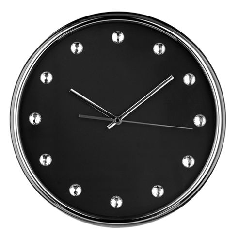 Image of Premier Housewares Wall Clock - Black