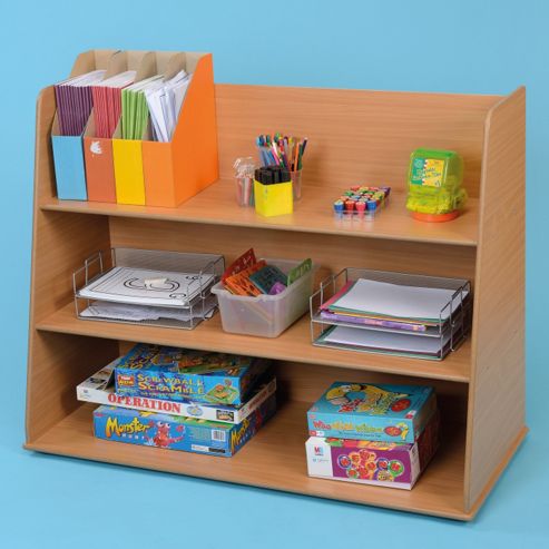 Image of Twoey Toys Free Standing Shelf In Beech