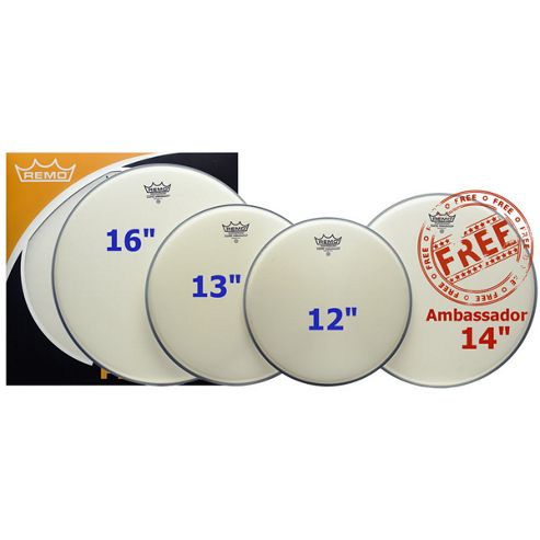 Image of Remo Ambassador Coated Rock Head Pack