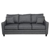 Buckingham Fabric Large Sofa in Charcoal