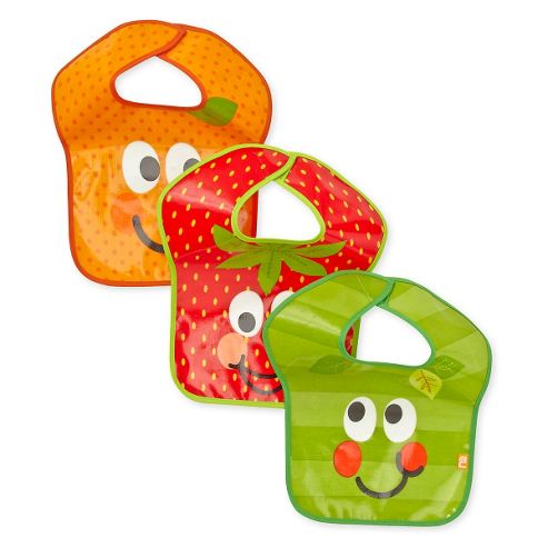 Image of Mothercare 5 A Day Fruits Bibs - 3 Pack