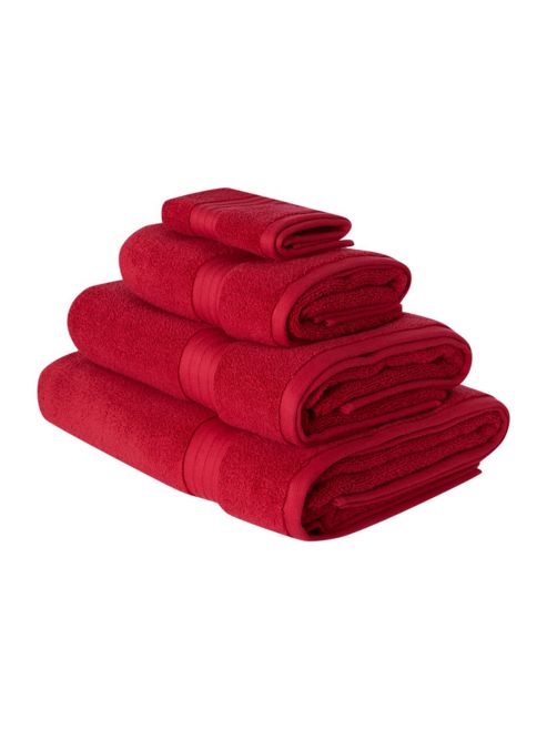 Image of Hotel Collection Zero Twist Bath Towel Range Many Colours - Red