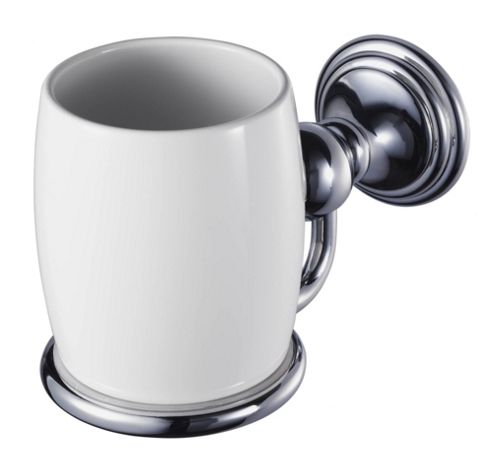 Image of Haceka Allure Glass Holder In Chrome
