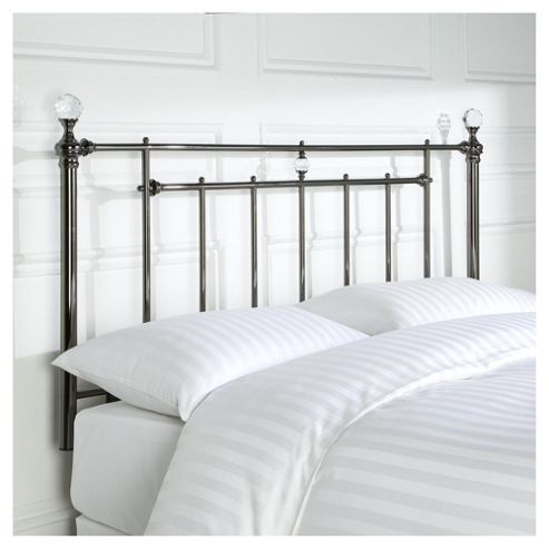 Image of Astoria Metal Headboard Nickel & Crystal King
