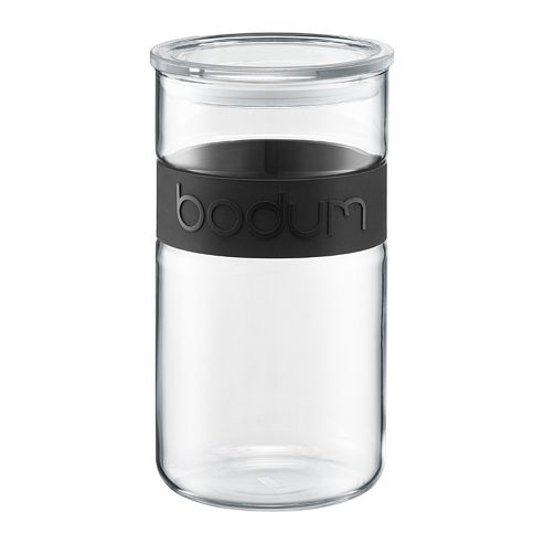 Image of Bodum Presso Glass Storage Jar 2 Ltr / 68oz - Black