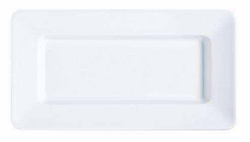 Image of G.e.t Milano Rectangular Plate In White (set Of 2)
