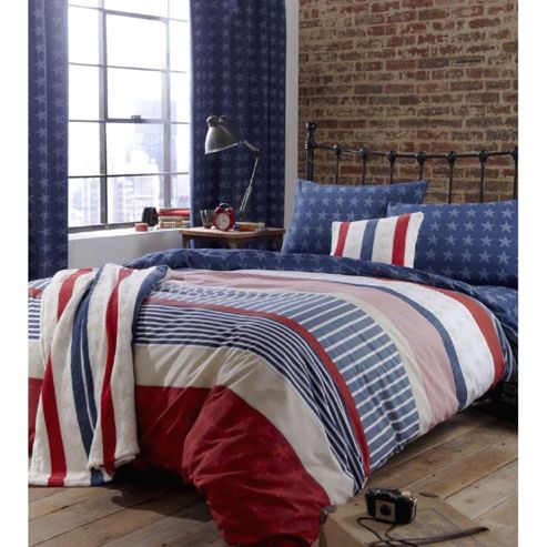 Image of Catherine Lansfield Home Kids Stars And Stripes Cushion Multi