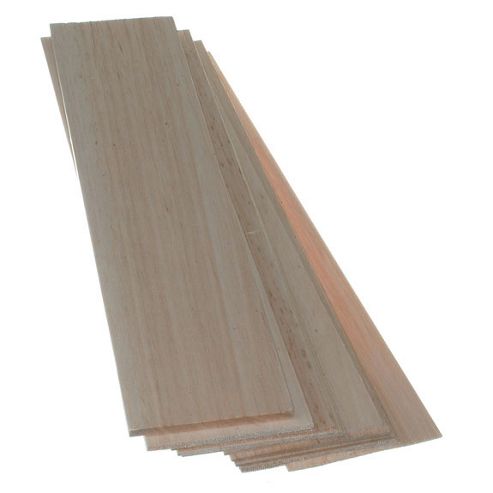 Image of Balsa Wood - Thin Sheets 100mm Wide X 445mm Long