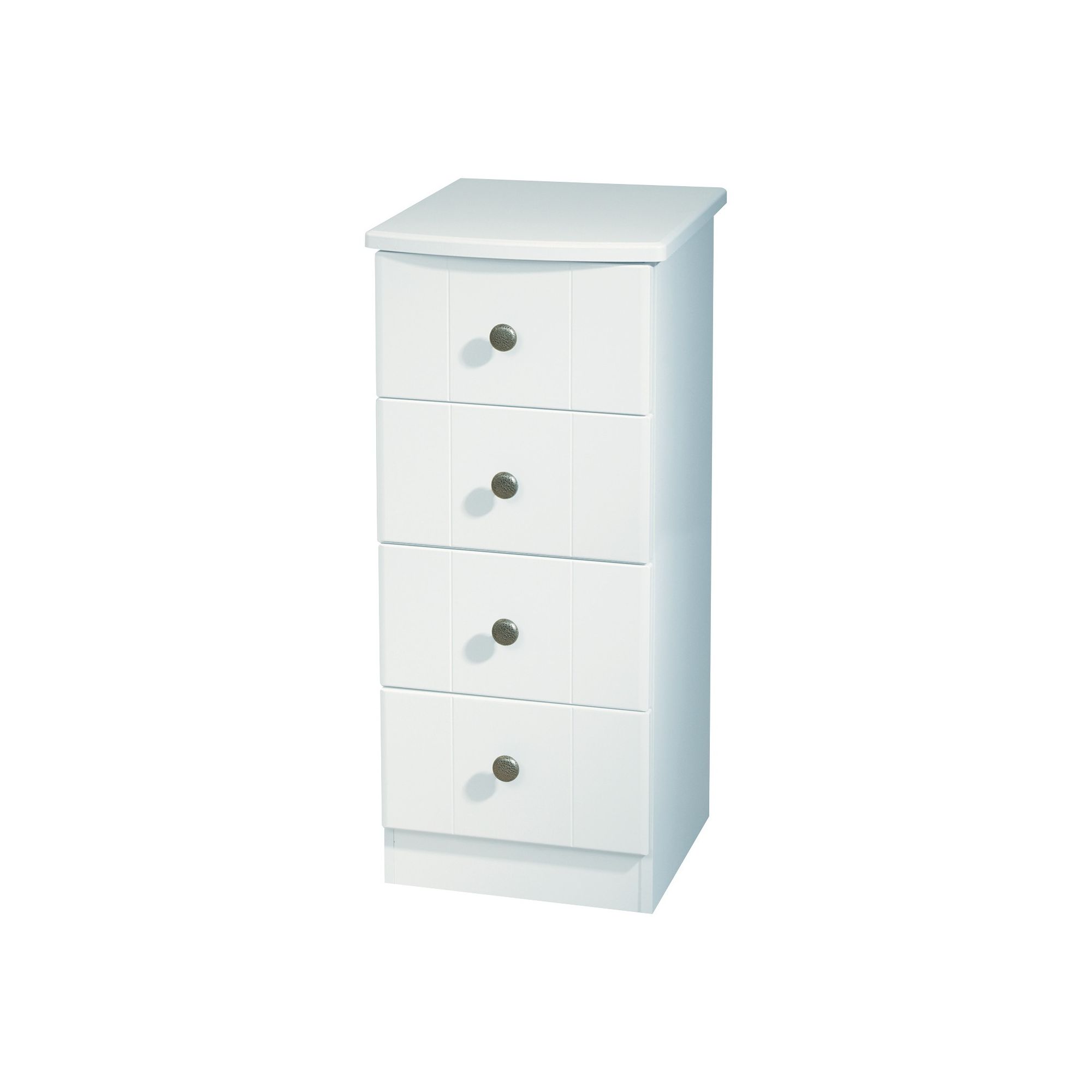 Welcome Furniture Kingston 4 Drawer Chest with Locker - White at Tesco Direct