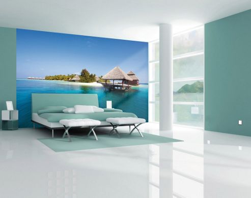 Image of 1wall Giant Paradise Island Wall Mural
