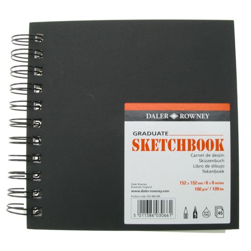 Image of Daler Rowney Graduate Sketchbook Value - 152mm X 152mm