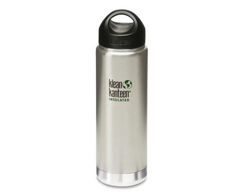 Image of Klean Kanteen 592ml Wide Insulated Drinks Bottle Brushed (w Loop Cap)