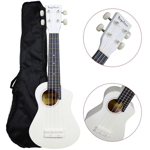Image of Bugs Gear Ukulele With Bag - White