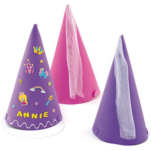 Image of Princess Foam Craft Hats (pack Of 4)