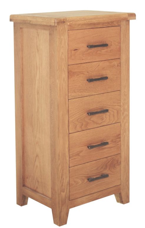 Image of Furniture Link Hampshire 5 Drawer Slim Chest