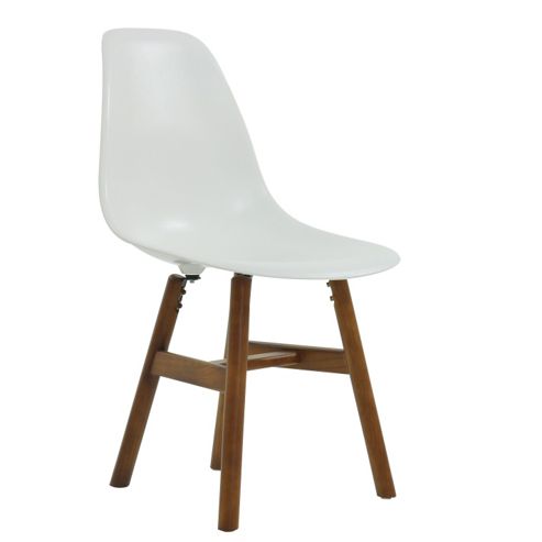 Image of Frw Dining Chair White Dark Leg