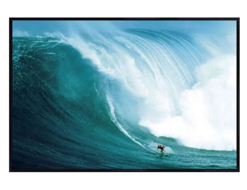 Image of Riding Giants Gloss Black Framed Laird Hamilton Rides A Wave Poster