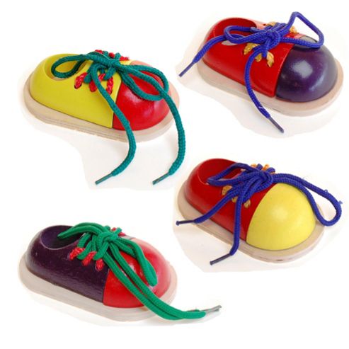Image of Ackerman Traditional Wood 'n' Fun Wooden Shoe With Lace 3 Years +
