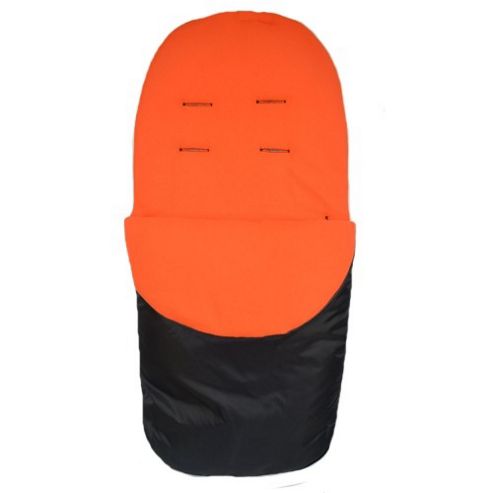 Image of Preciouslittleone Stroller Footmuff (black/orange)