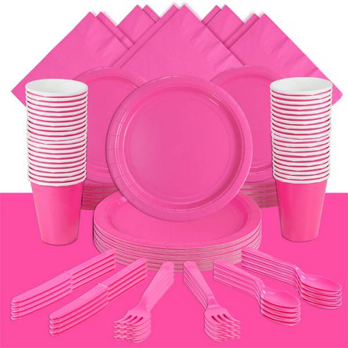 Image of Hot Bright Pink Party Pack For 60