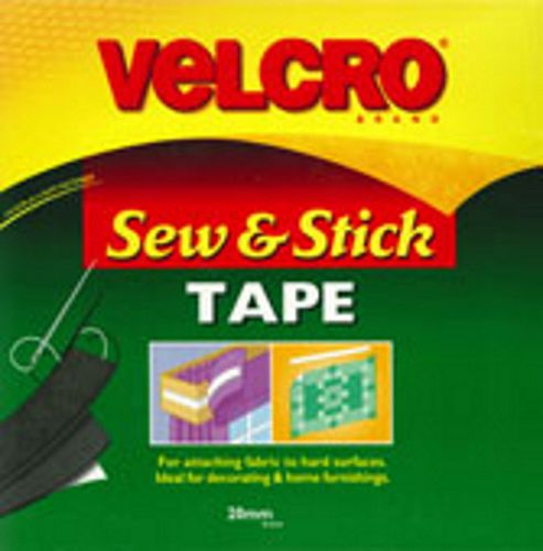 Image of Velcro Sew N Stick 20mm - Black