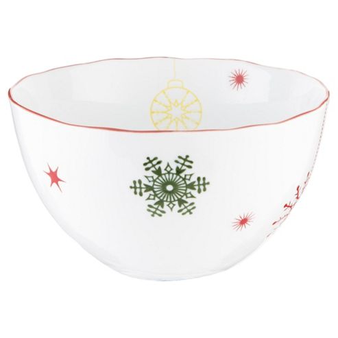 Image of Star & Bauble Organic Shape Cereal Bowl