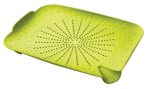 Image of Sinkstation Flat Colander, Lime Green