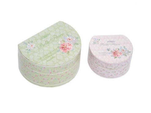 Image of House Additions Chintz Metal 2 Piece Storage Set