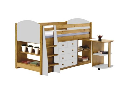 Image of Verona Mid Sleeper Set 1 Antique With White Details