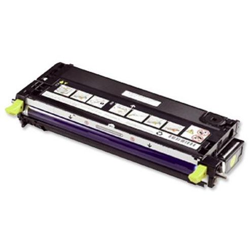 Image of Dell H515c High Capacity (yield 9,000 Pages) Yellow Toner Cartridge For Dell 3130cn Colour Laser Printers
