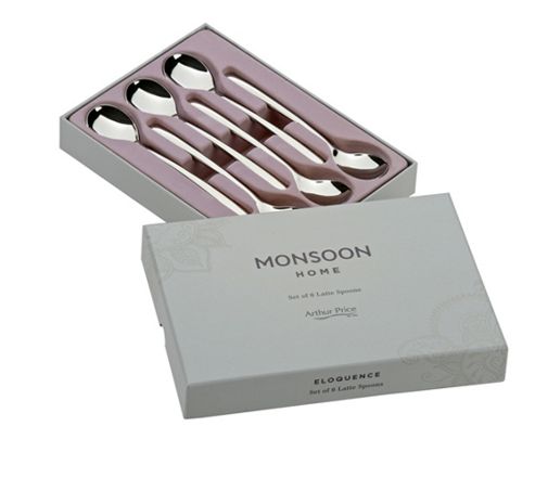 Image of Monsoon Eloquence By Arthur Price Set Of 6 Latte Spoons