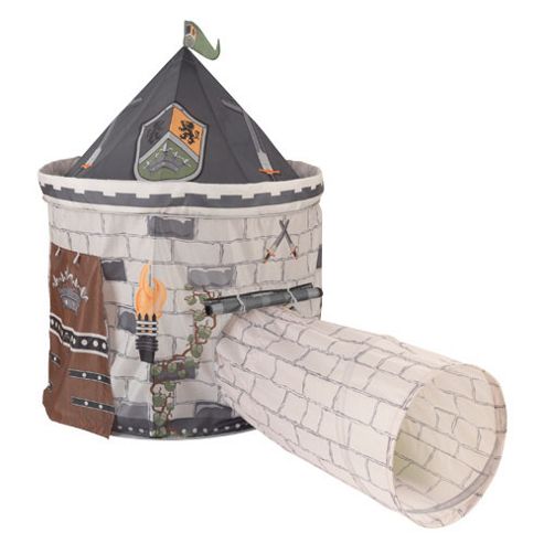 Image of Kidkraft Grey Castle Tent With Tunnel
