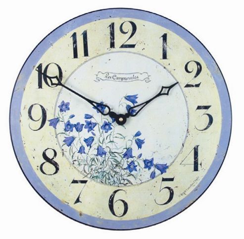 Image of Roger Lascelles Clocks Bluebells Wall Clock
