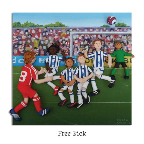 Image of Holy Mackerel Football Free Kick Greetings Card