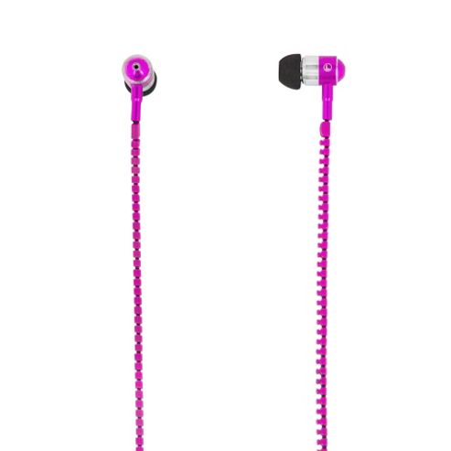 Image of Mitec Zipper Earphones Pink