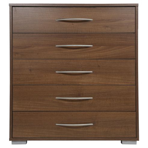 Image of Newport 5 Drawer Chest Walnut