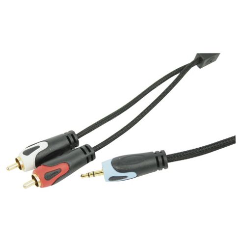 Image of Technika 1m jack To Phono Lead Tkcj2p1aw12